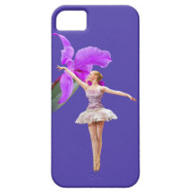 Ballerina mit Orchidee iPhone 5 Fall kundengerecht iPhone 5 Schutzhüllen