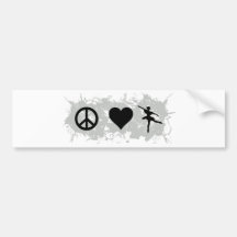 Ballett 5 auto sticker