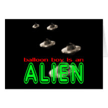 Ballon-Junge ist ein alien, Ballonjunge, Geschenk, Karten