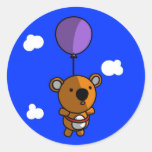 Ballon-Teddybär-Aufkleber