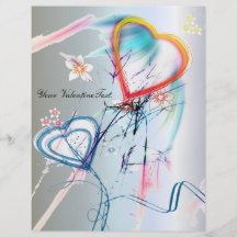 Ballon-Valentinstag-Herzen Flyer Druck