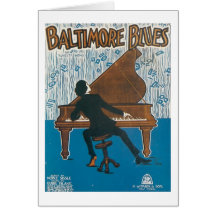 Baltimore-BluesVintage Songbook-Abdeckung Karte