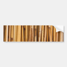 Bamboo Sticks Cover Bumper Stickers