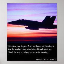 Band der Brüder - F-18 Poster