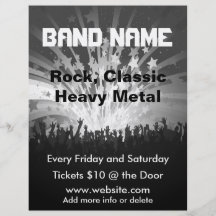 Band-Musik-Konzert-Flyer