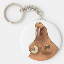 Banjo-Strummin' Walroß Keychain Schlüsselanhänger
