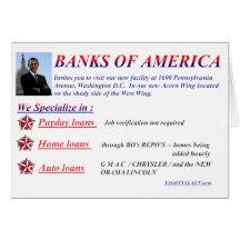 BANK OF AMERIKA GRUßKARTEN