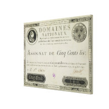 Banknote mit fünfhundert Livren, am 19. Juni 1791 Gespannter Galerie Druck