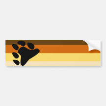 Bär und Gay Pride-Flagge CUB-GemeinschaftsLGBT Auto Sticker