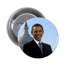 Barack, das schlauen PIn schaut Anstecknadel