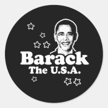 BARACK DIE USA RUNDE STICKER