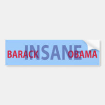 Barack geisteskranker Obama Autosticker