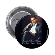 Barack Obama - am coolsten. Präsident. Überhaupt Anstecknadelbutton