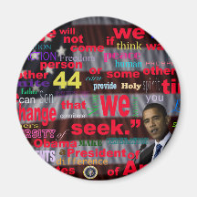 Barack Obama Änderungszitat Kühlschrankmagnet