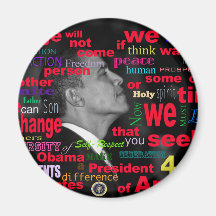 Barack Obama Änderungszitat Magnete