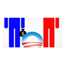 Barack Obama der Sozialist Individuelle Photo Karte