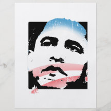 Barack Obama für Hoffnungs-T-Shirt Vollfarbige Flyer