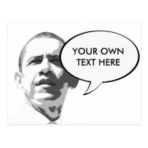 Barack Obama G Postkarte