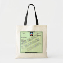 BARACK OBAMA GEBURTSURKUNDE-TASCHEN-TASCHE