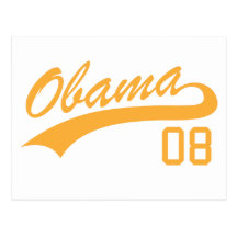 Barack Obama Jersey Postkarte 2008