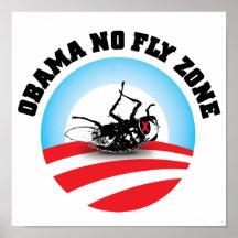 Barack Obama keine Fliegen-Zone Posterdrucke