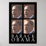 Barack Obama vier Porträt-Plakat