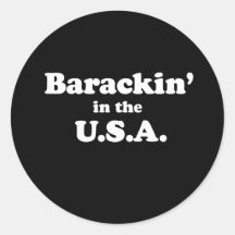 BARACKIN DIE USA RUNDER AUFKLEBER
