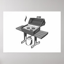 Barbecue Grill Print