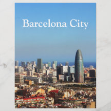Barcelona-Stadtbild Flyerbedruckung