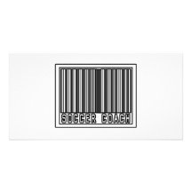 Barcode-Fußball-Trainer Photokarte
