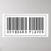Barcode-Keyboarder Plakat