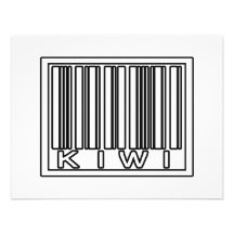 Barcode-Kiwi Einladungen