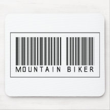 Barcode-Mountainbiker Mauspads