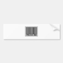 Barcode-psychiatrische Krankenschwester Autoaufkleber