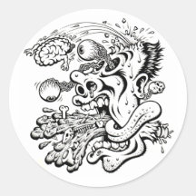 BARF GEHIRN RUNDER STICKER