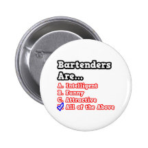 Barkeeper-Quiz-… Witz Anstecknadelbuttons