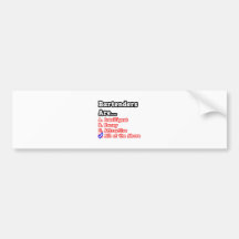 Barkeeper-Quiz-… Witz Auto Sticker