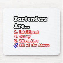 Barkeeper-Quiz-… Witz Mousepad