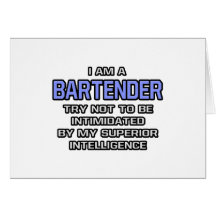 Barkeeper-Witz-… überlegene Intelligenz Karten