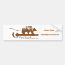 Bärn-Gras-Plattenen-Stoßaufkleber Autosticker