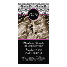 Barocke Eleganz-Save the Date Foto-Karte Fotokarte