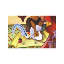 barockes Häschen Gespannte Galerie Drucke