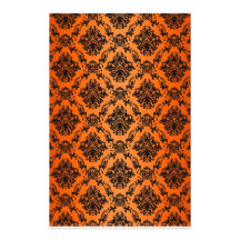 Barockes orange gotisches viktorianisches Scapeboo Personalisiertes Druckpapier