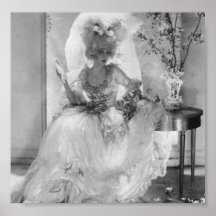 Baroness im Hochzeits-Kleid Poster