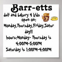 Barr-etts Plakatdruck