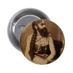 Bärtige Dame Button