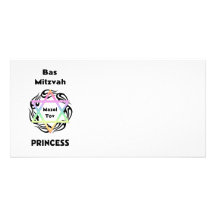 Bas Mitzvah Prinzessin Photogrußkarten