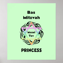 Bas Mitzvah Prinzessin Poster