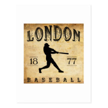 Baseball 1877 Londons Ontario Kanada Postkarte
