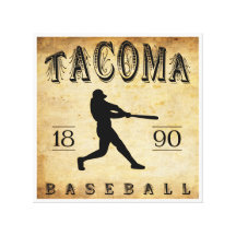 Baseball 1890 Tacomas Washington Gespannter Galerie Druck